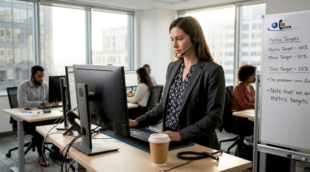 Manager overseeing global call center operations