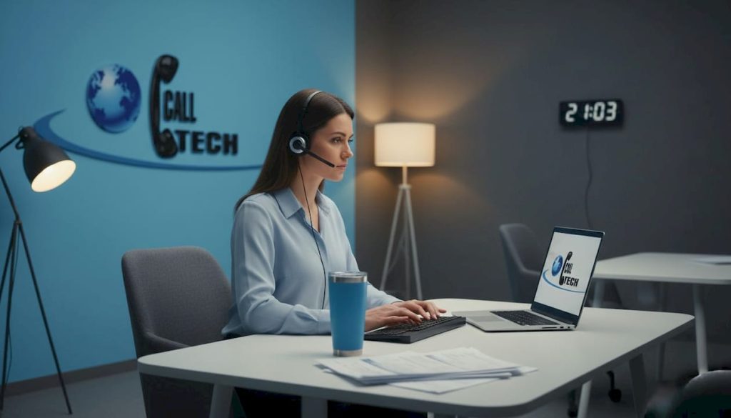 Support specialist working late evening shift